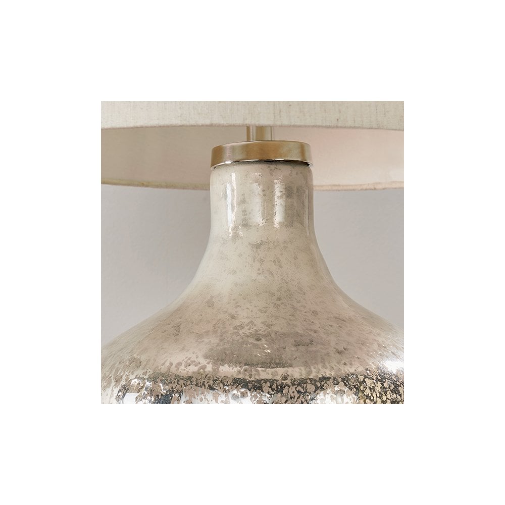 Meteora Vintge White Table Lamp C/W Shade