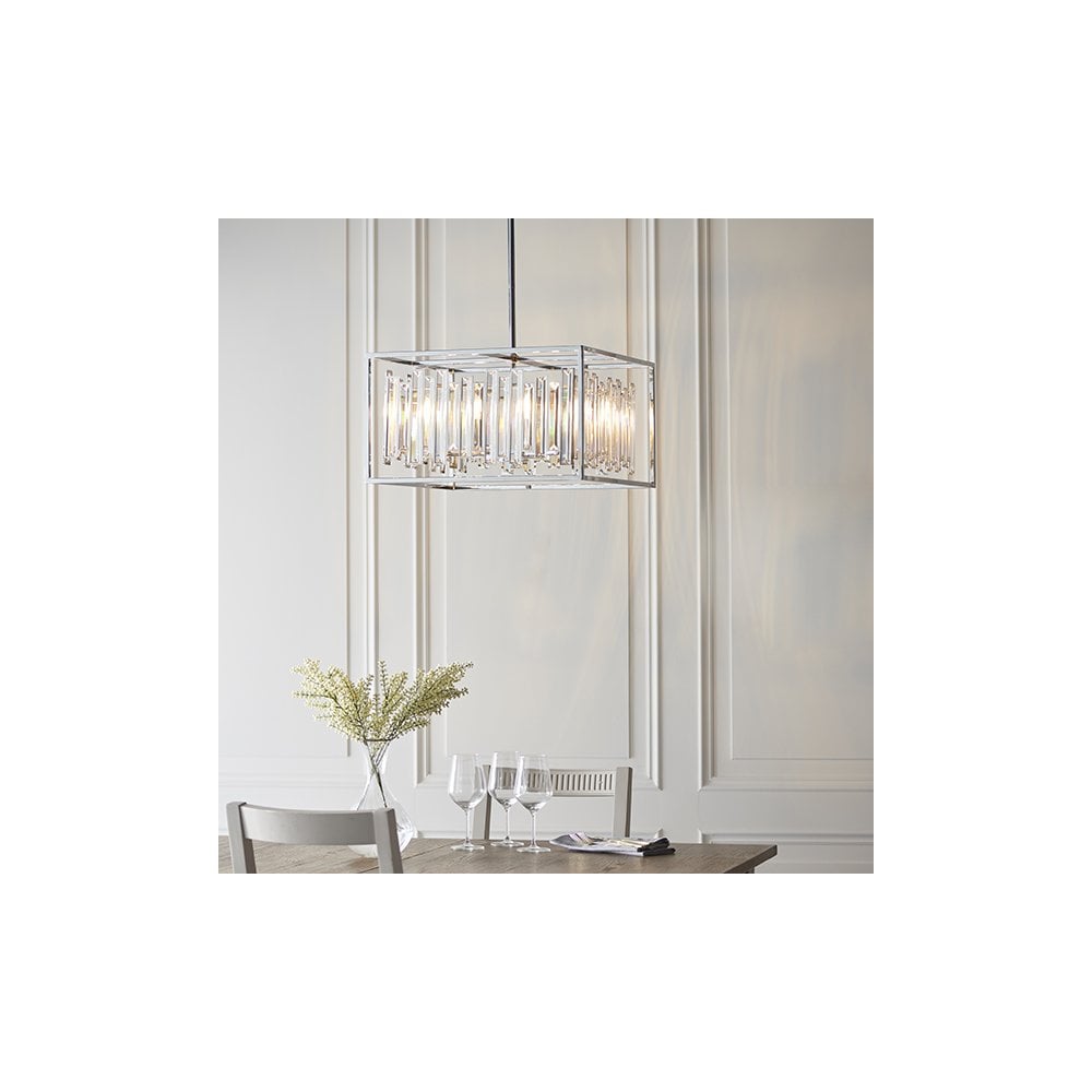 Acadia 6 Light Crystal Pendant