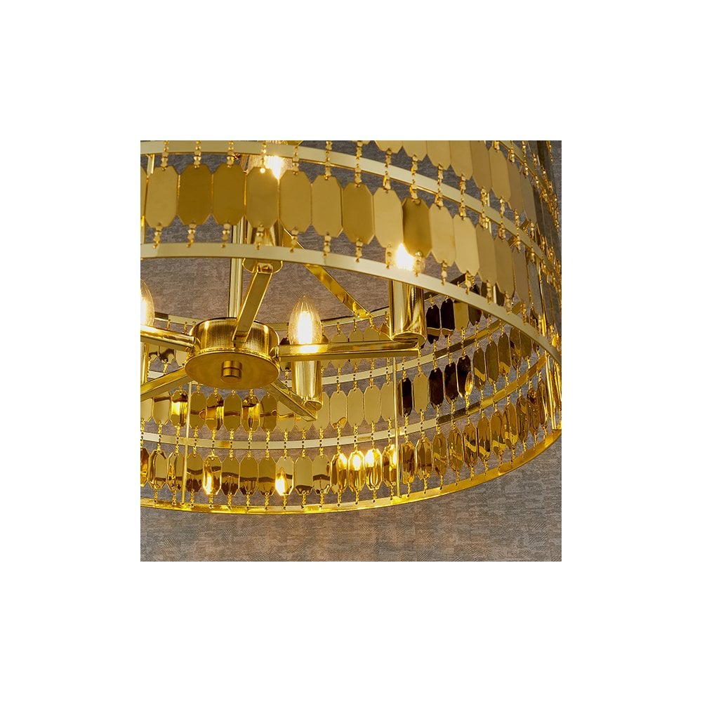 Eldora 5 Light Gold Pendant