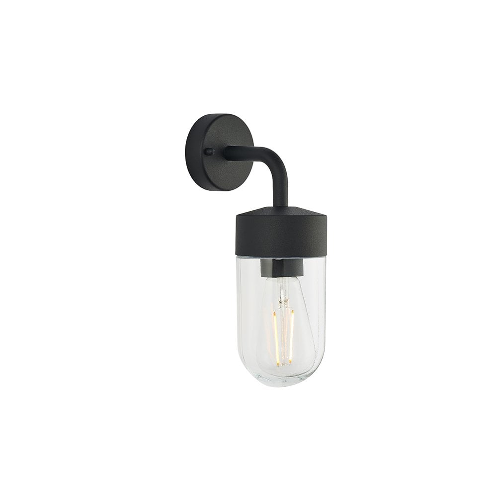 North Outdoor Wall Light in Matt Black Finish
