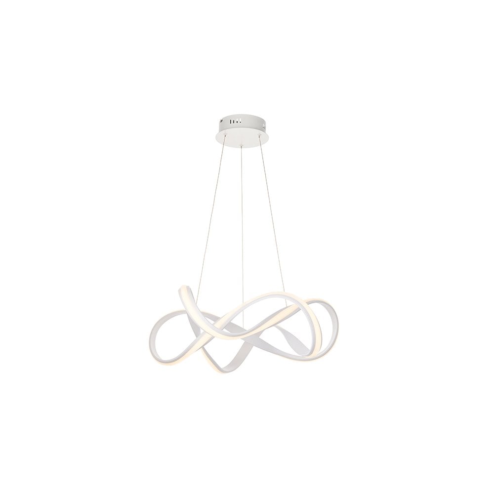 Synergy 44W LED Pendant in Sand White Finish Dia630mm