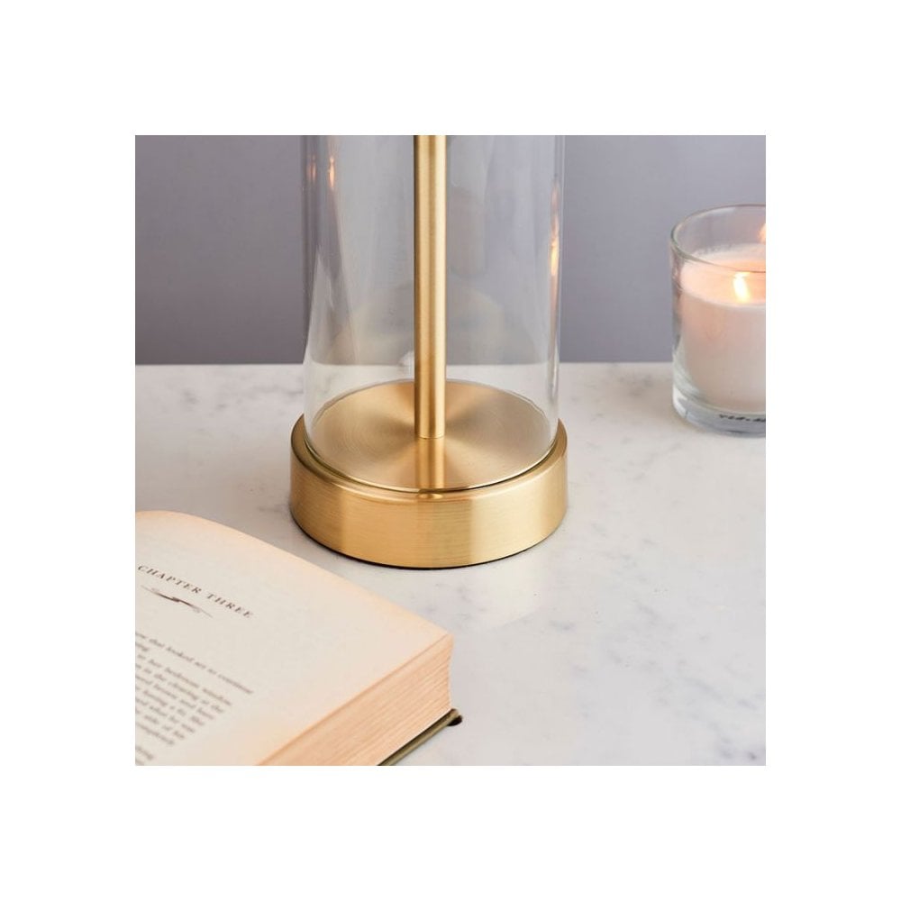 Lessina Table Lamp in Brass C/W Shade