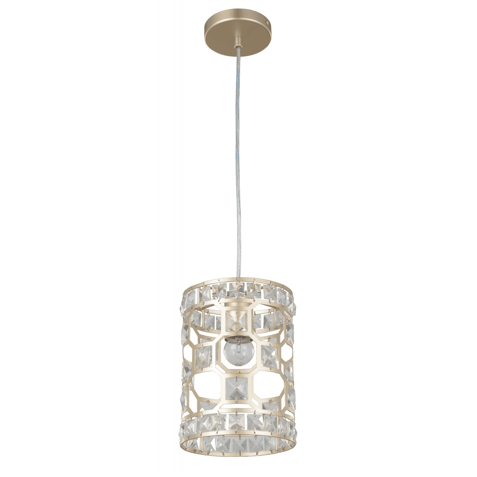 Diana 1 Light Pendant Champagne Gold