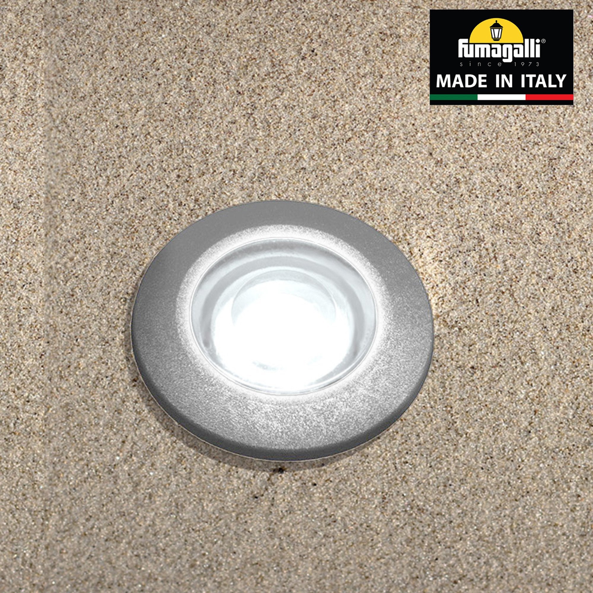 Aldo Round Grey 1.7W Walkover or Recessed Wall Light