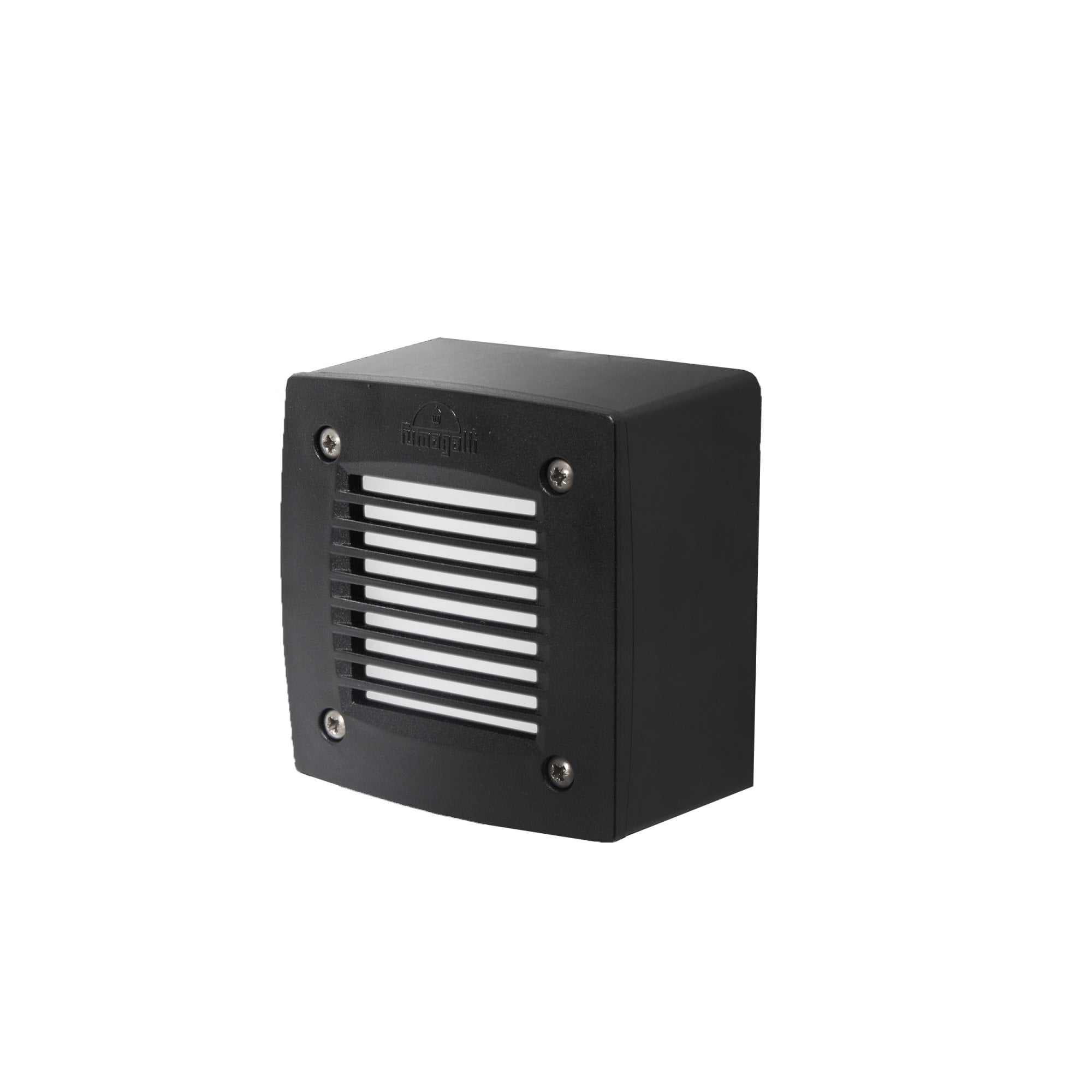 Extra Leti 100 Square Black With Grill Surface Mounted