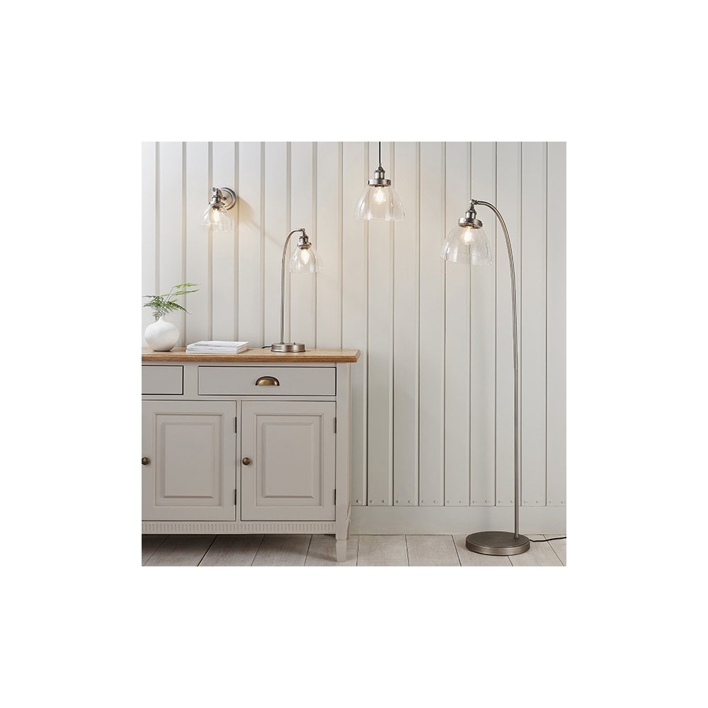 Hansen Single Pendant in Brushed Silver Finish