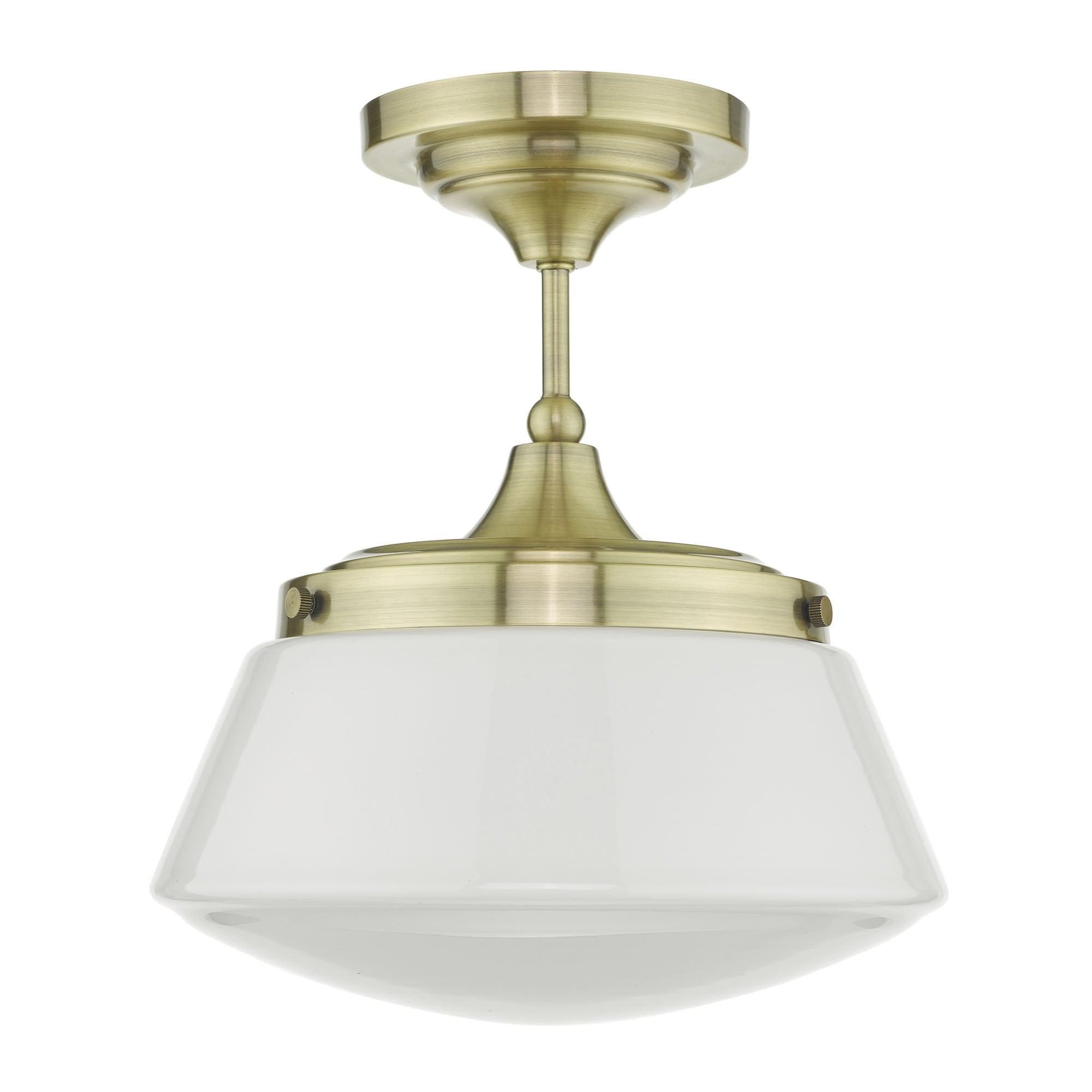 Caden Semi Flush Antique Brass