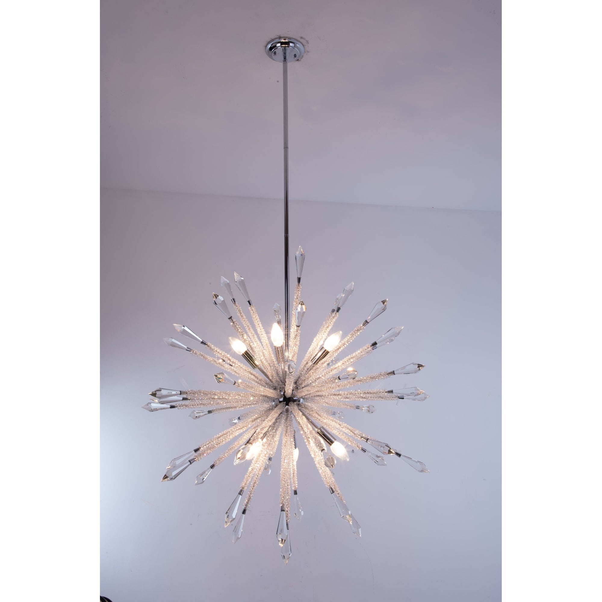 Solaris 10 Light Large Crystal Starburst Pendant