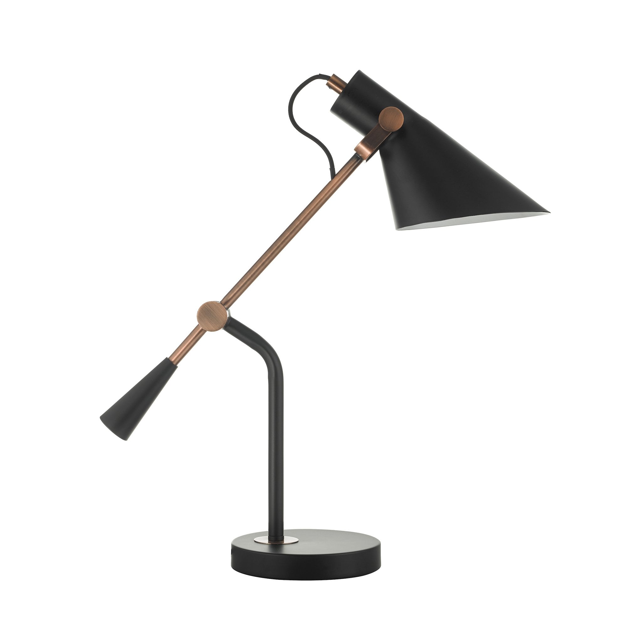 Jack Task Table Lamp Black Antique Copper