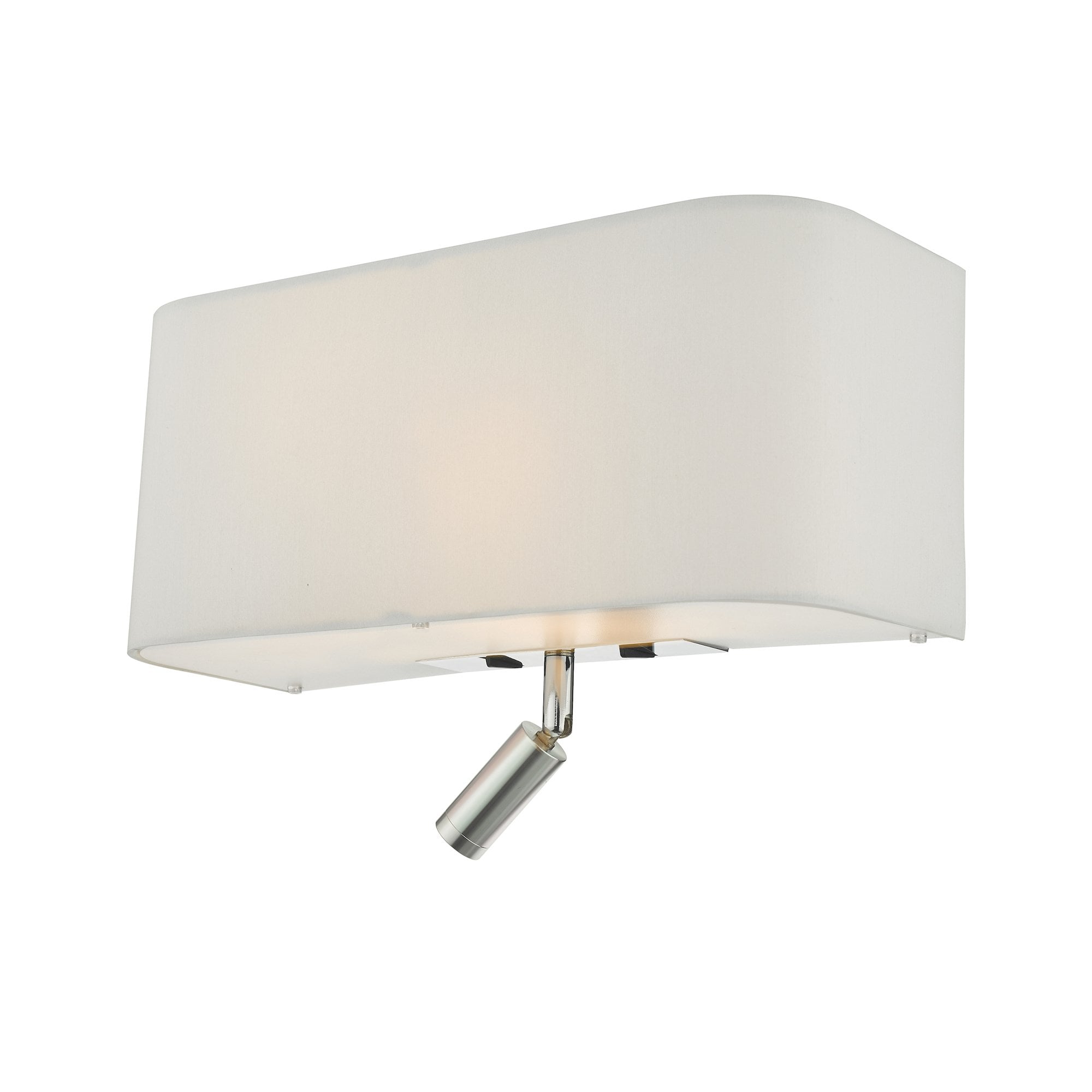 Ronda 3 Light Wall Light Ivory With LED Reading Light