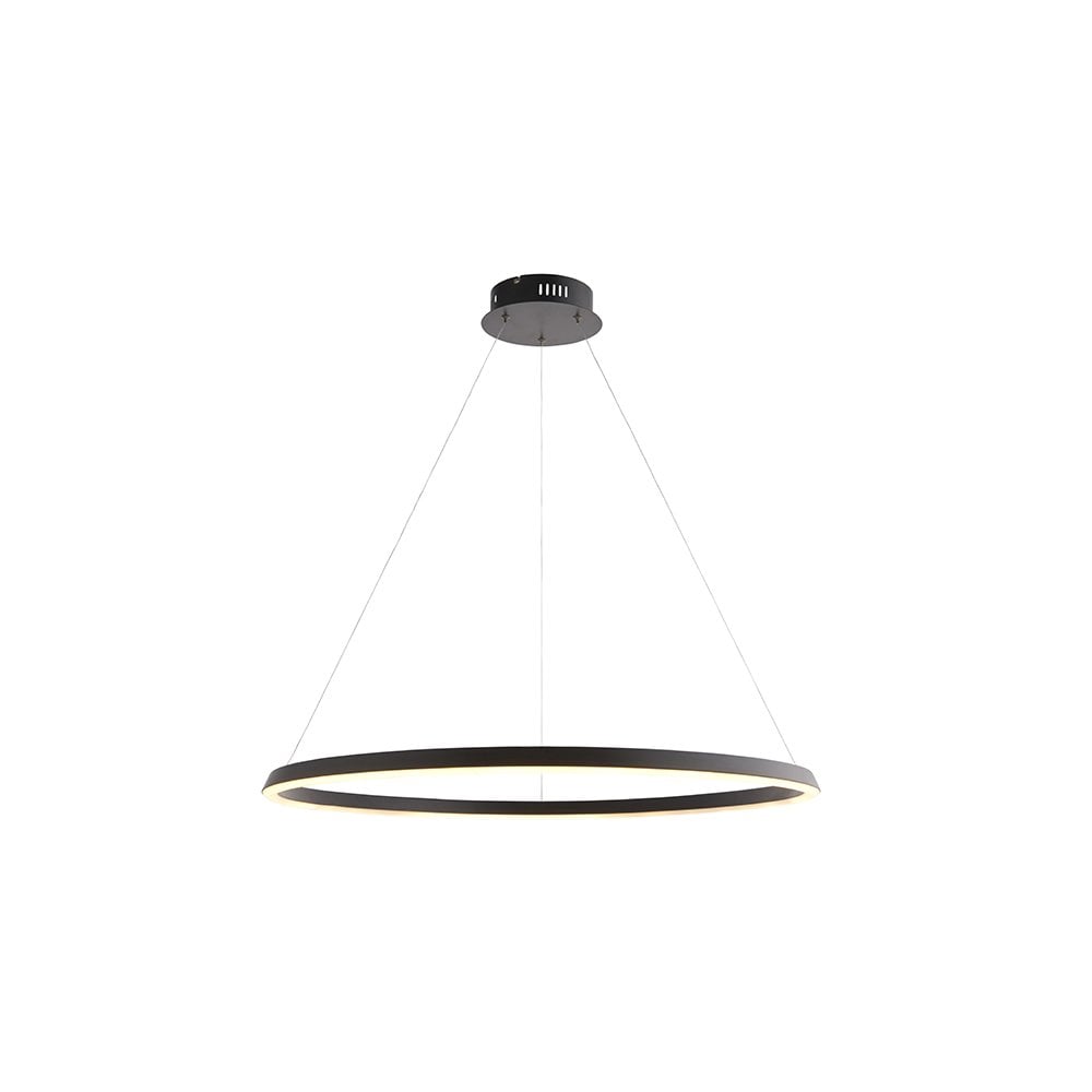 Staten LED Pendant in Matt Black Finish