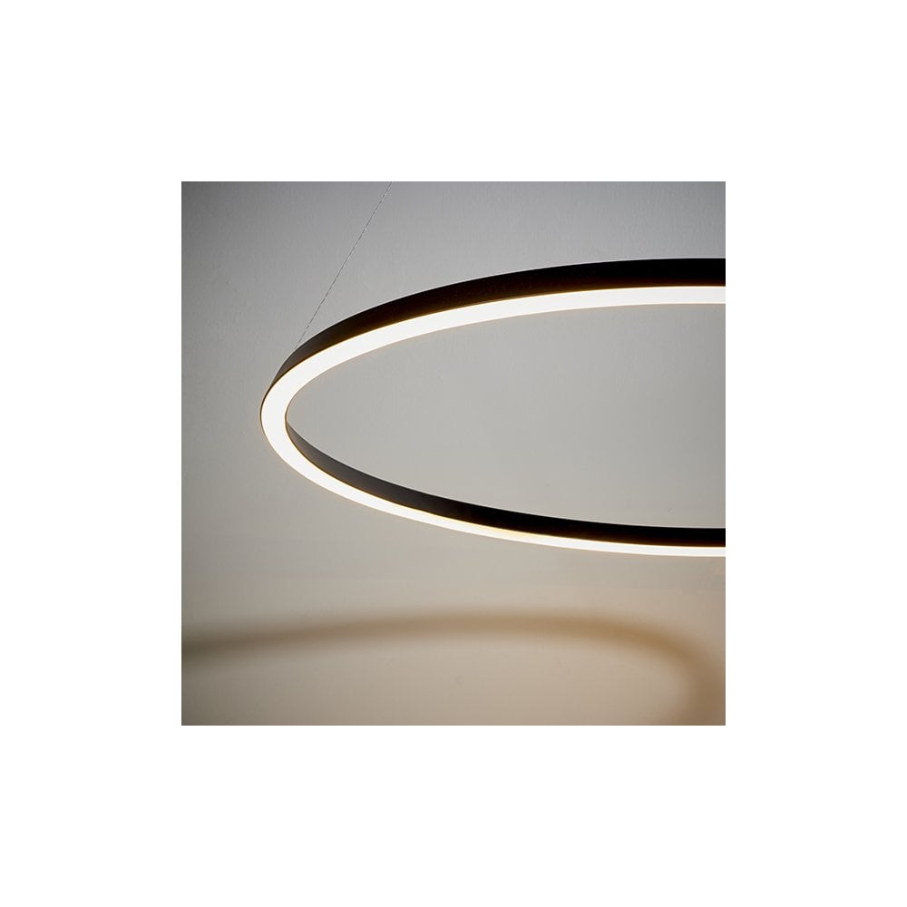 Staten LED Pendant in Matt Black Finish