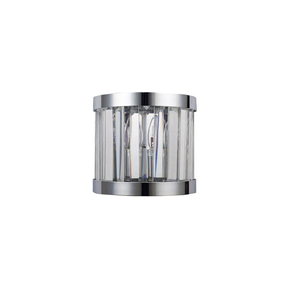 Pandora E14 Single Wall Light Crystal Polished Chrome