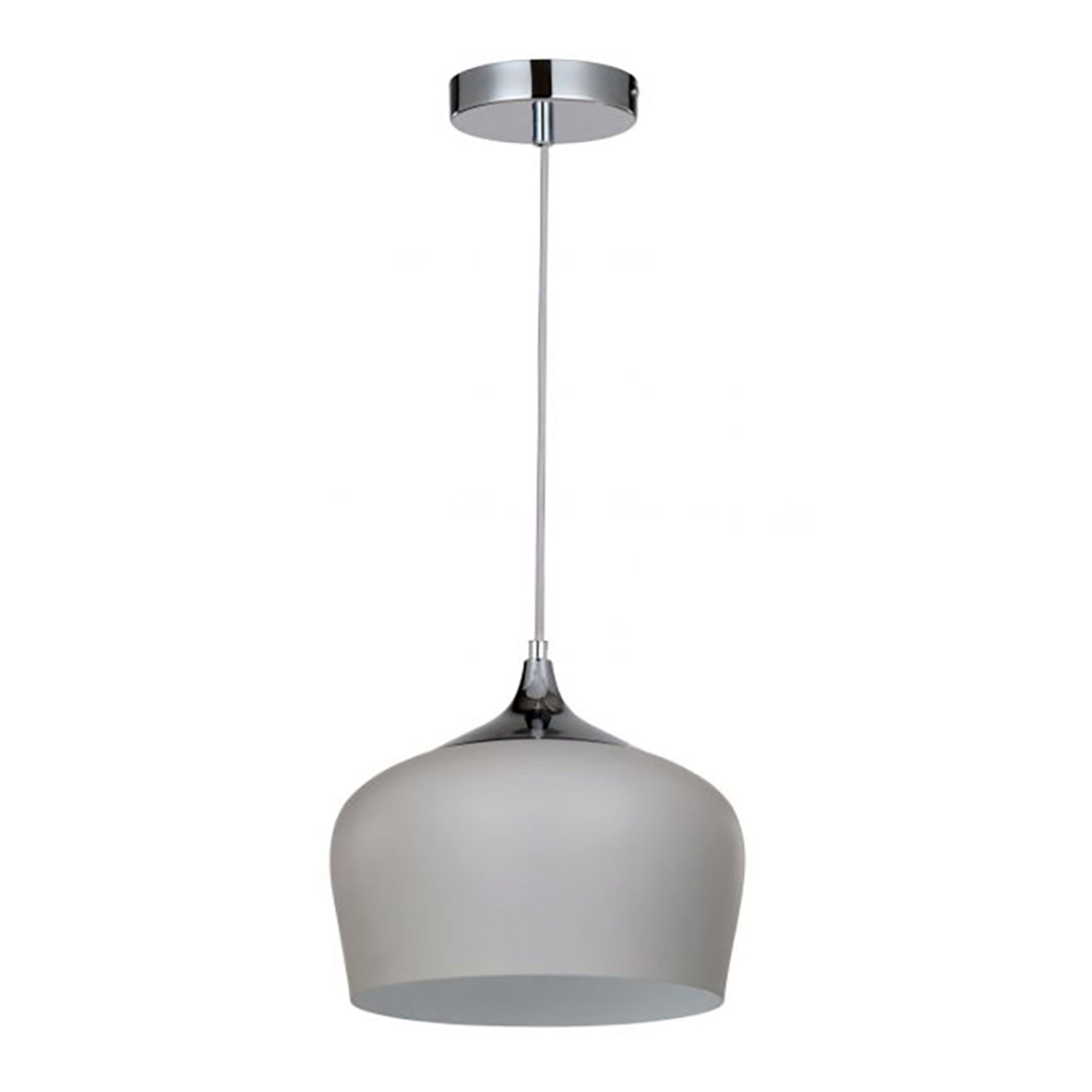 Modena 1 Light Grey Beige Metal Pendant