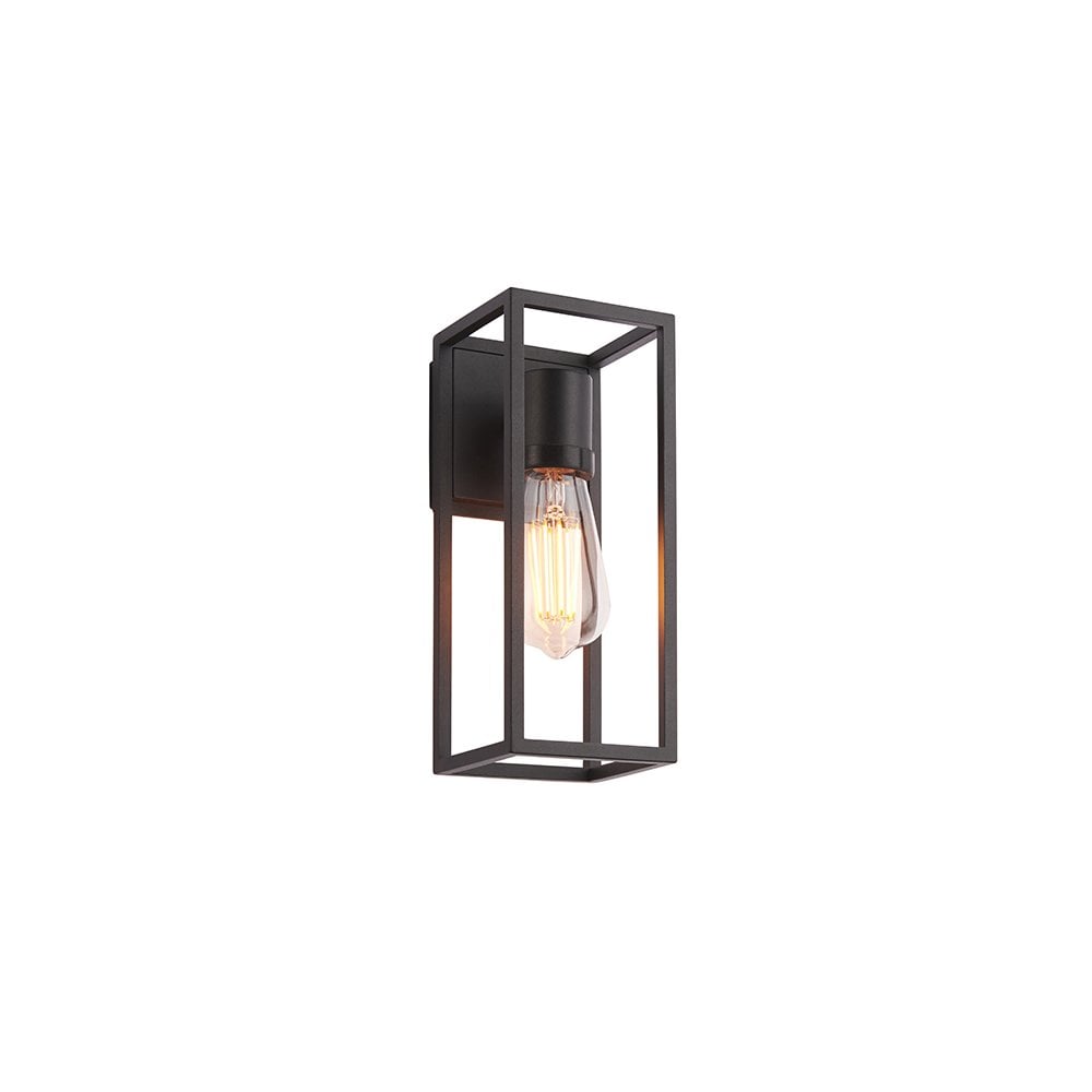 Herbert Outdoor Wall Light in Textured Black Finish