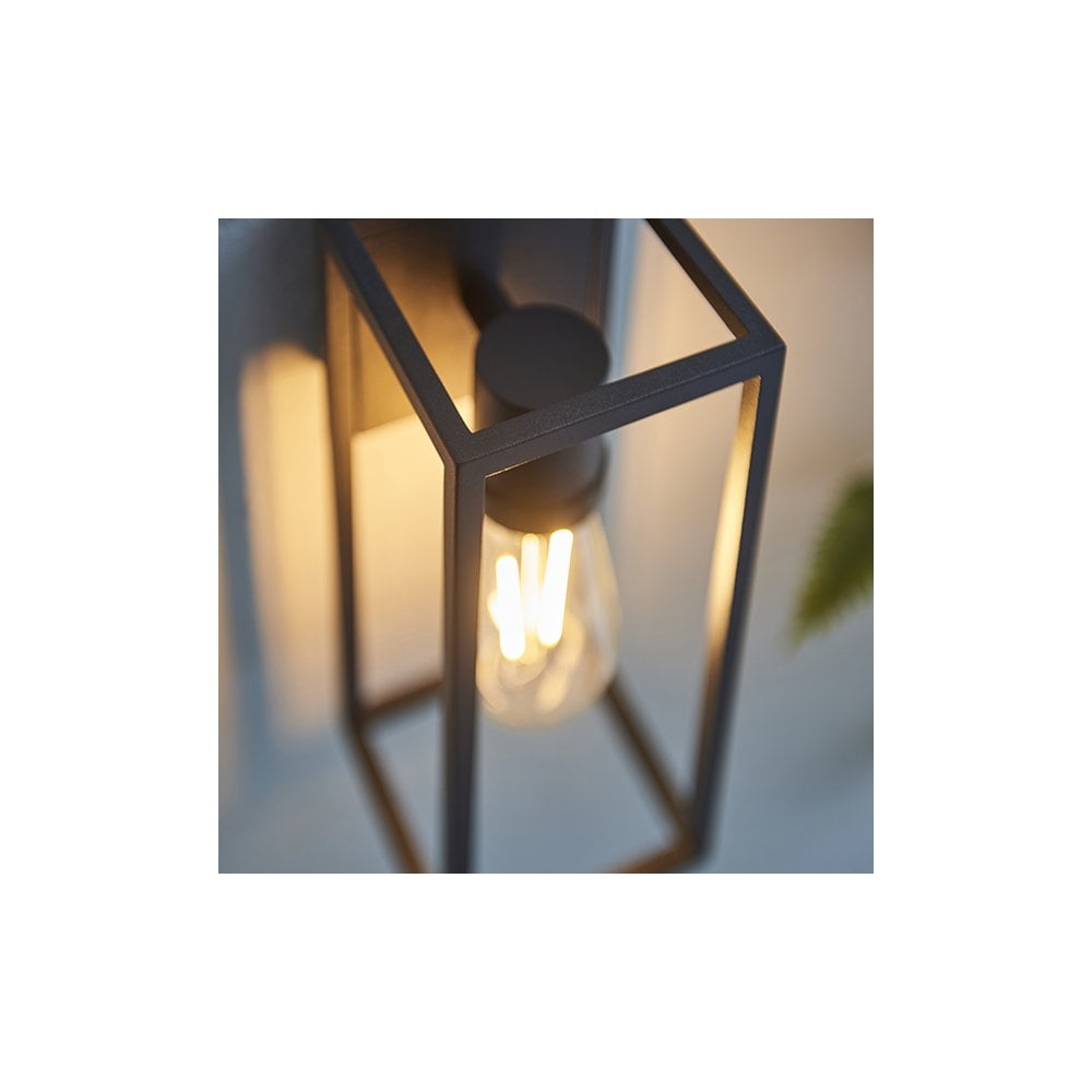 Herbert Outdoor Wall Light in Textured Black Finish