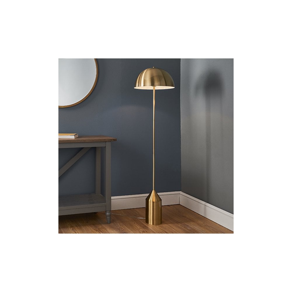 Nova Floor Lamp in Antique Brass Finish