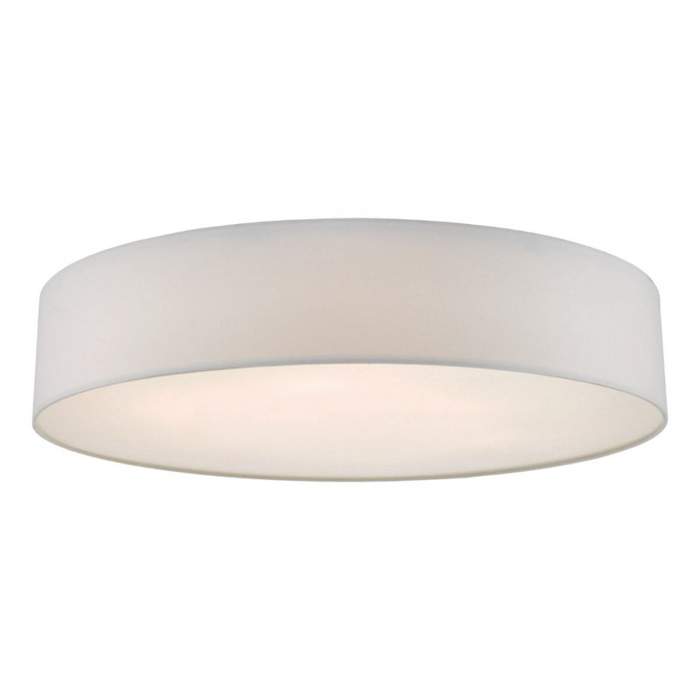 Cierro 6 Light Flush Fitting in Ivory
