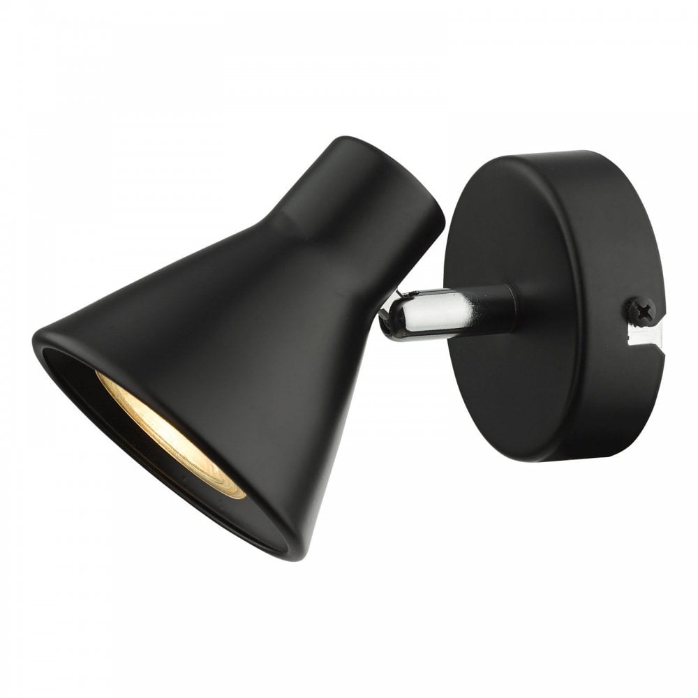 Diza Single Spotlight in Matt Black