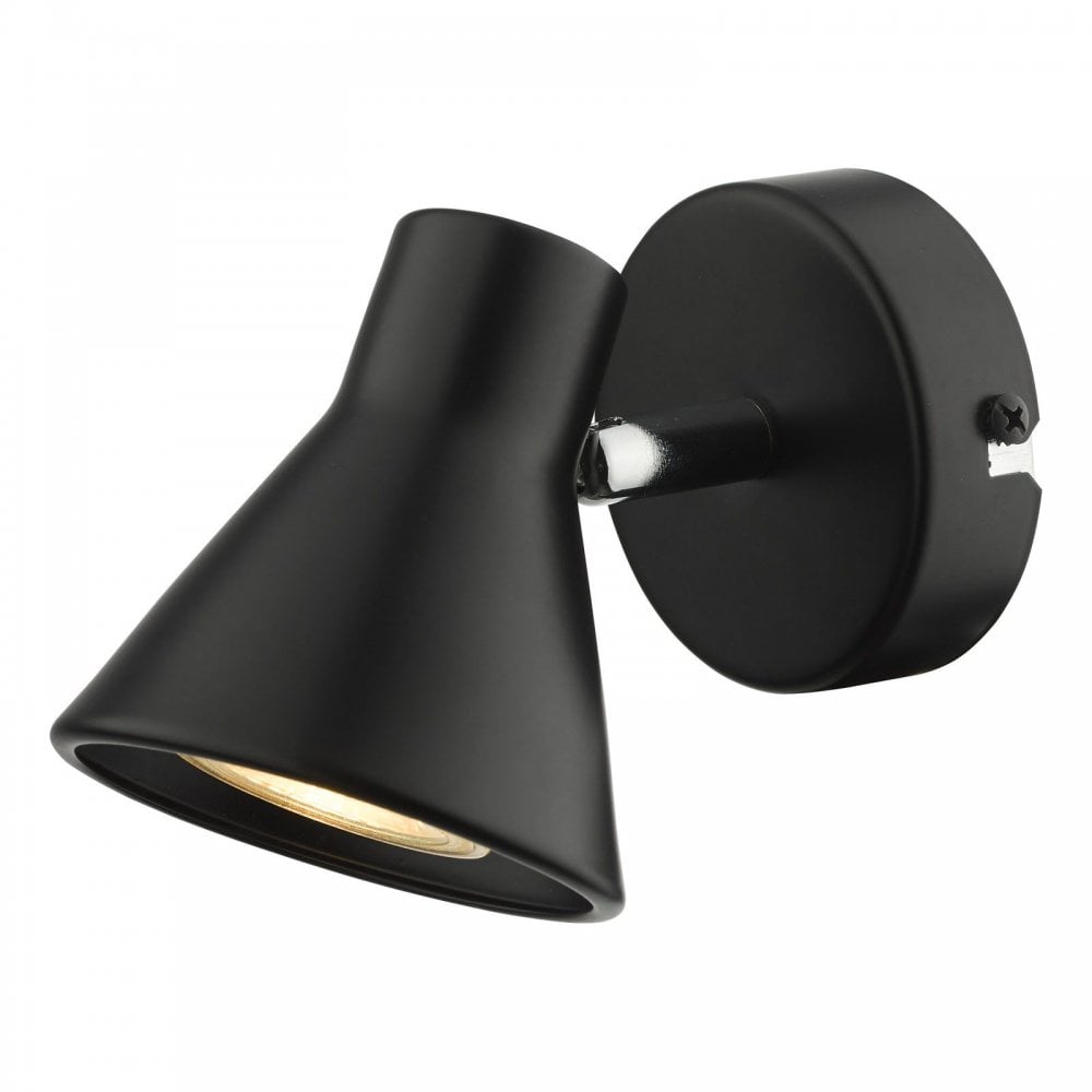 Diza Single Spotlight in Matt Black