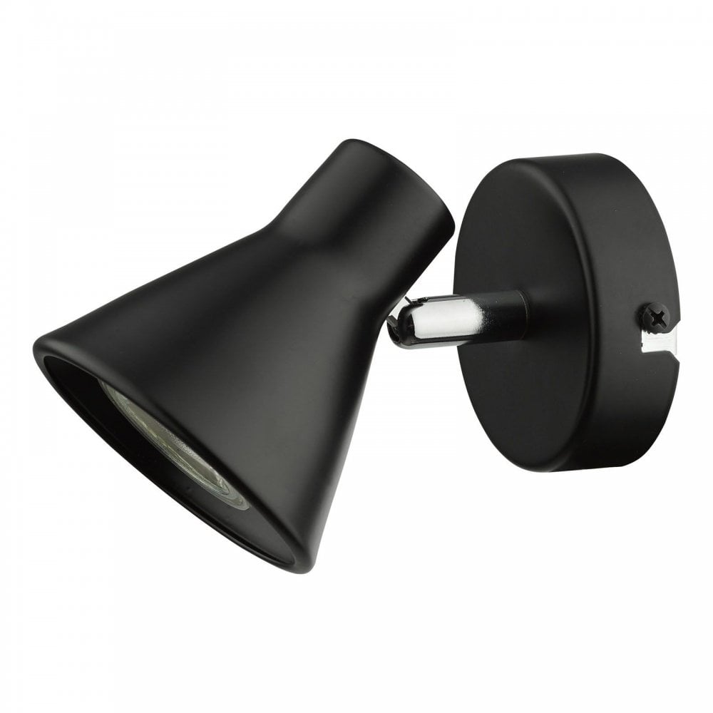 Diza Single Spotlight in Matt Black
