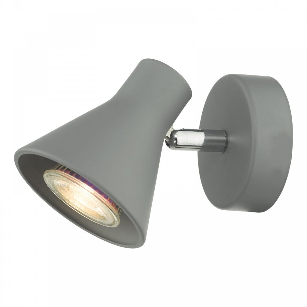 Diza Single Spotlight in Matt Grey