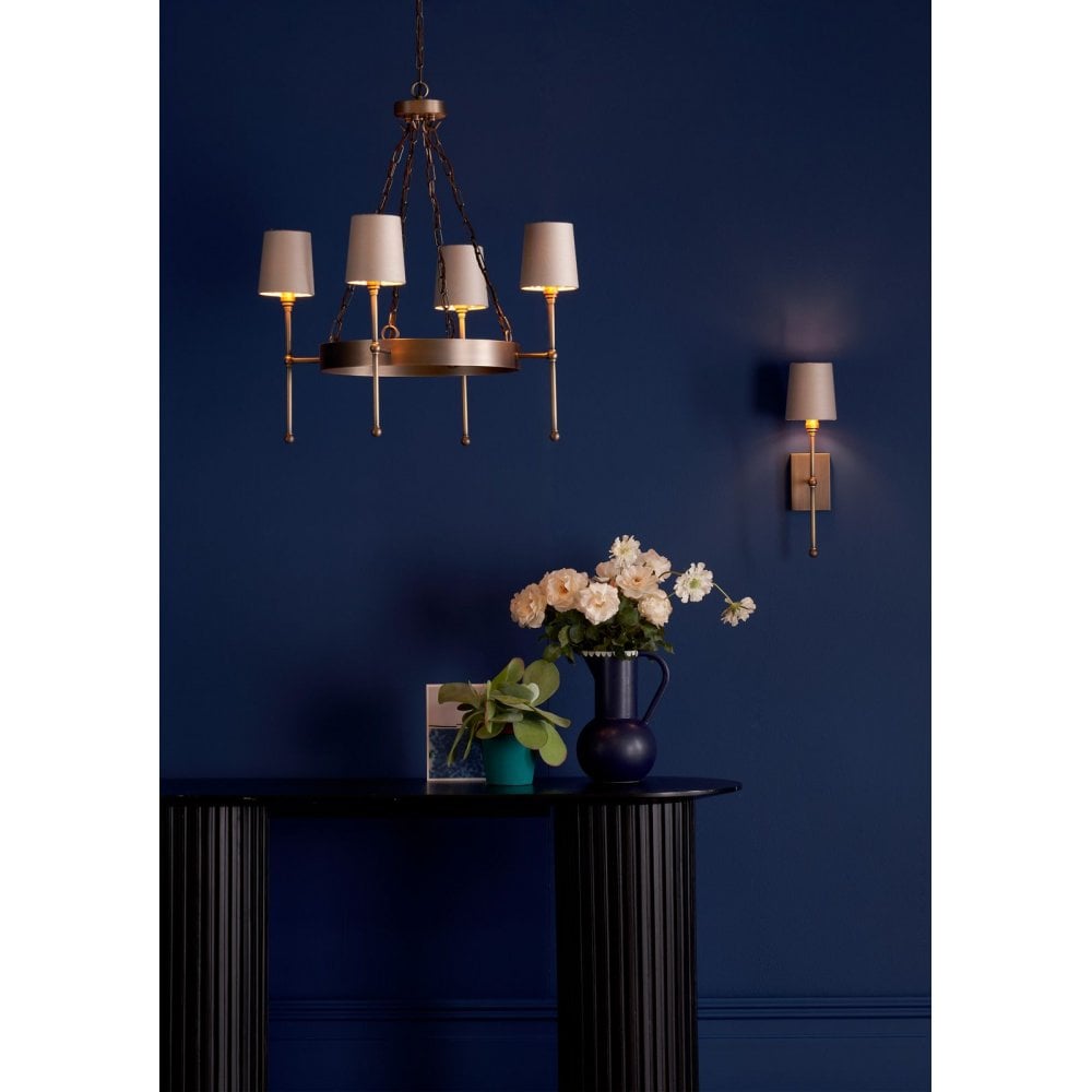 Durrel Antique Brass Wall Light