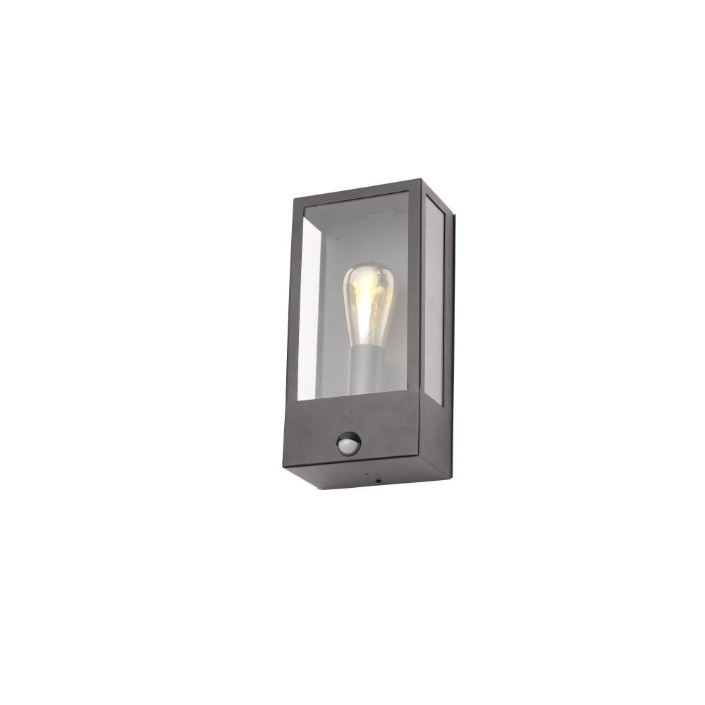 Minerva PIR Outdoor Lantern in Black