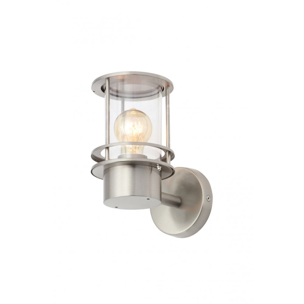Leonis Stainless Steel Outdoor Wall Lantern IP44
