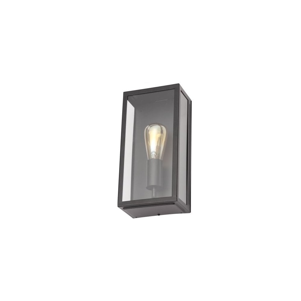 Minerva Stainless  Steel Outdoor Box Lantern - Black