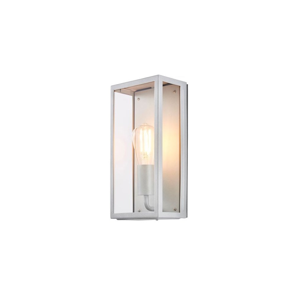 Minerva Silver Box Lantern IP44