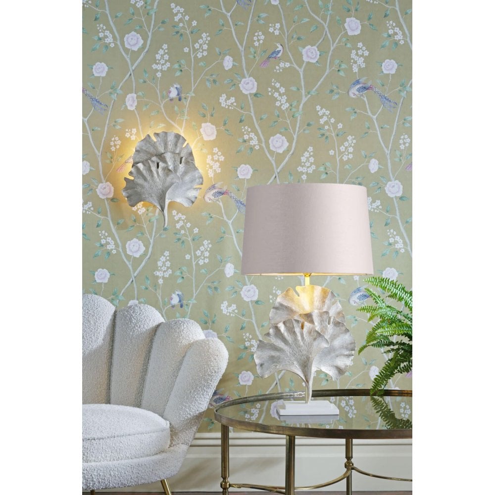 Gingko Table Lamp Cream Gold