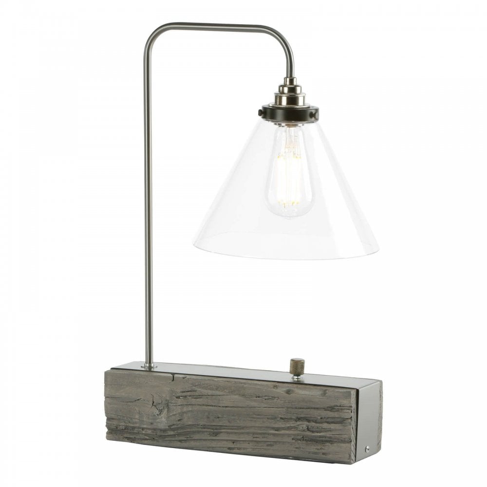 Aspen Silver Birch Wooden Table Lamp
