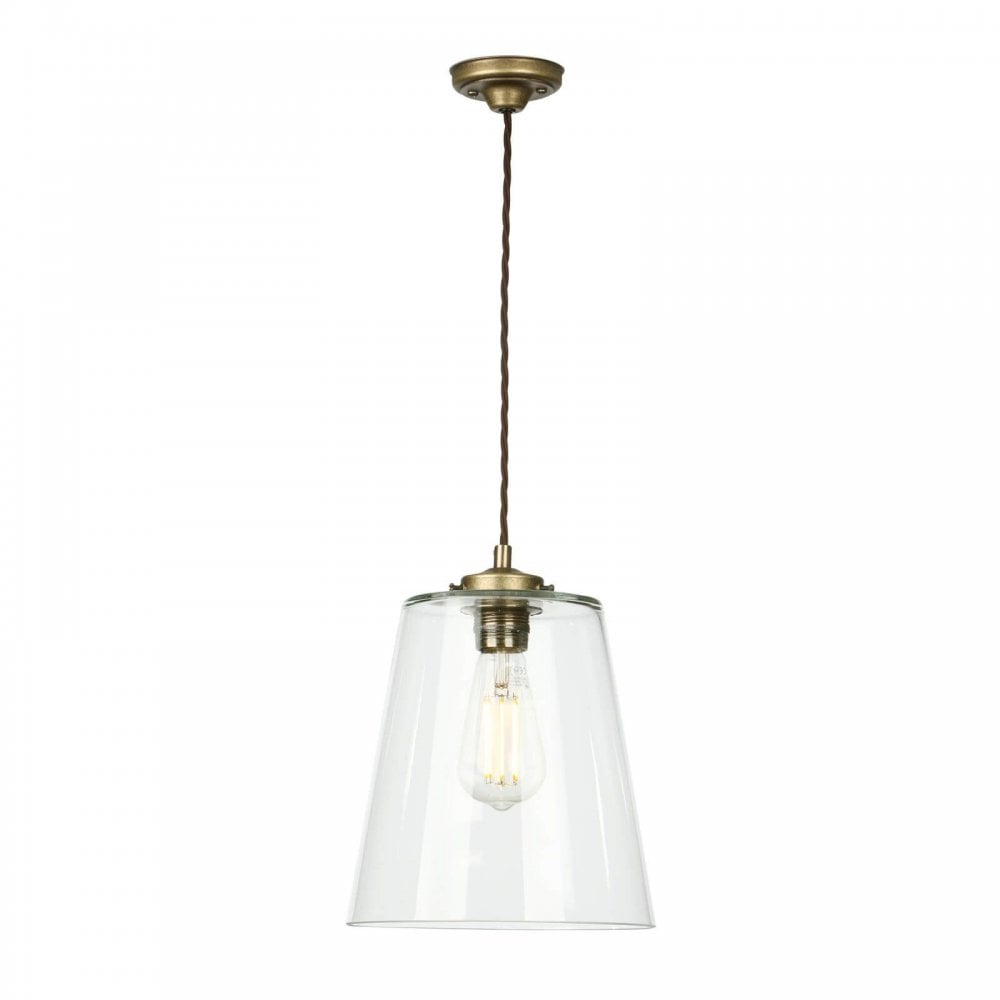 Ibsley Single Pendant Aged Brass