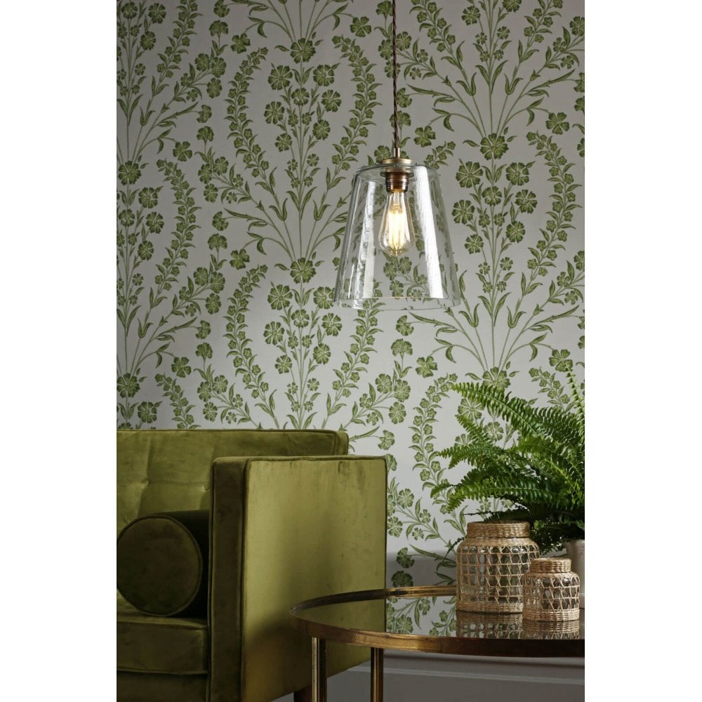 Ibsley Single Pendant Aged Brass