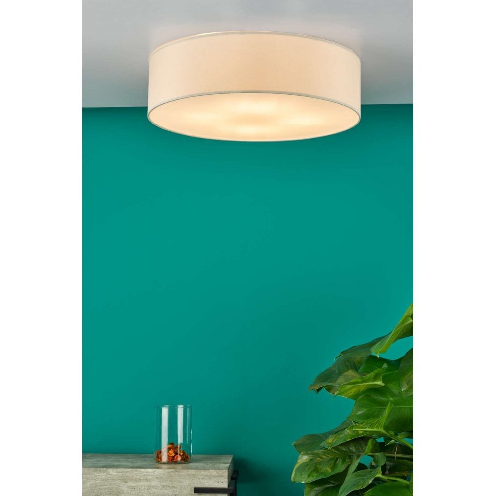 Cierro 4 Light Flush Fitting in Taupe