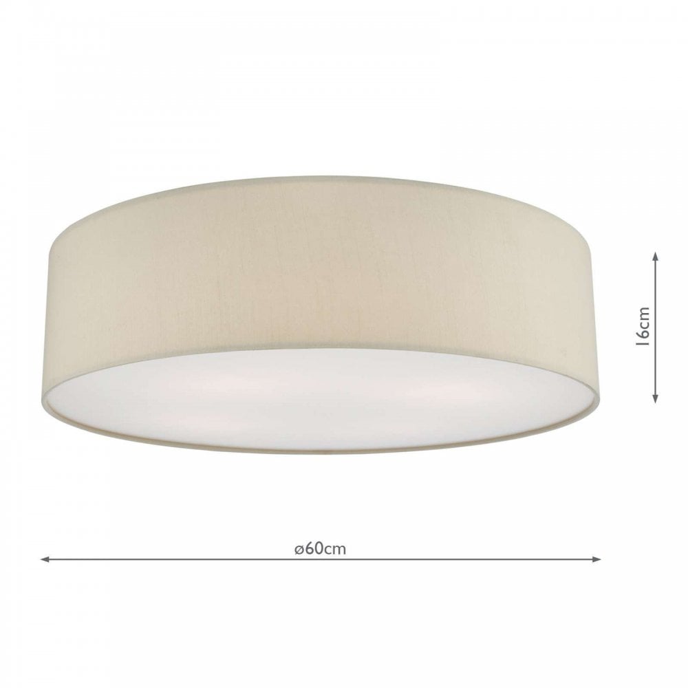 Cierro 4 Light Flush Fitting in Taupe