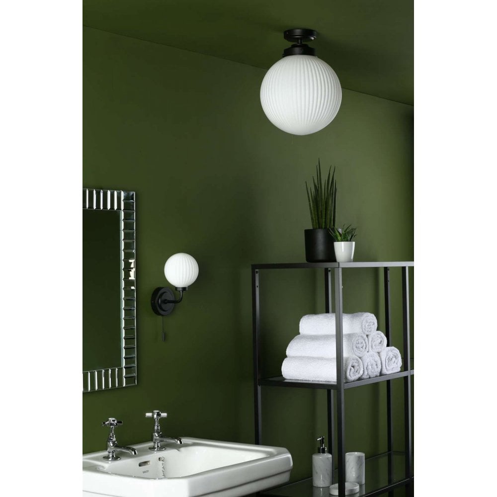 Alrik Bathroom Flush Fitting Matt Black