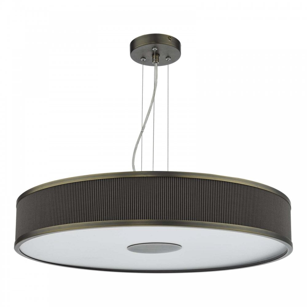 Alvaro 6 Light Pendant in Antique Bronze C/W Mushroom Detail