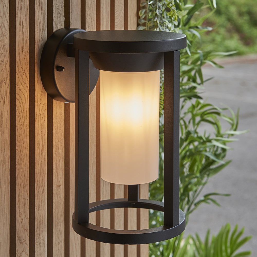 Braden Wall LED Lamp In Textured Black