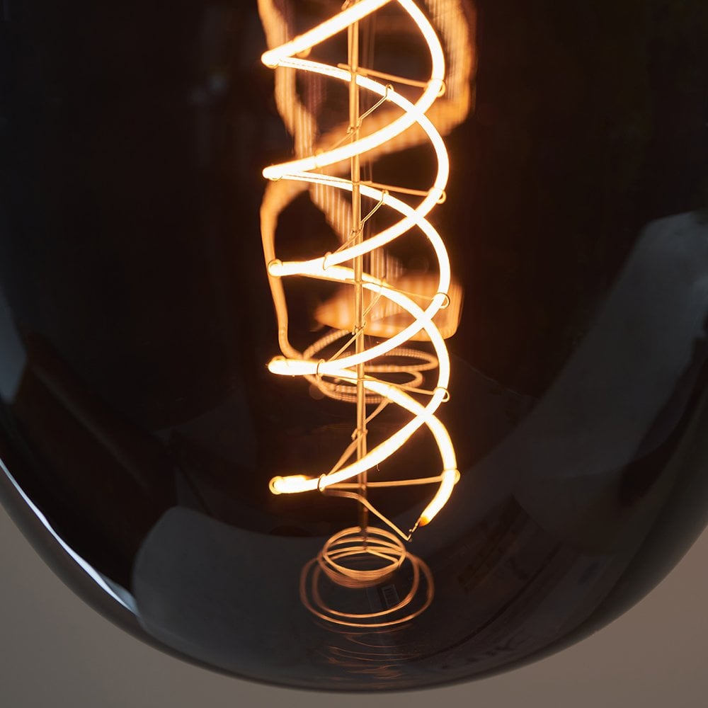Helix E27 Filament Bulb in Smoked Tinted Glass
