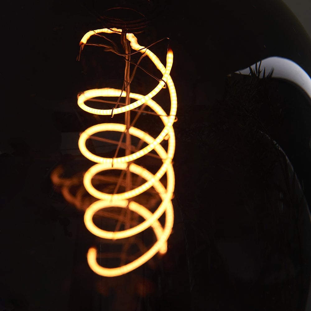 Helix E27 Filament Bulb in Smoked Tinted Glass