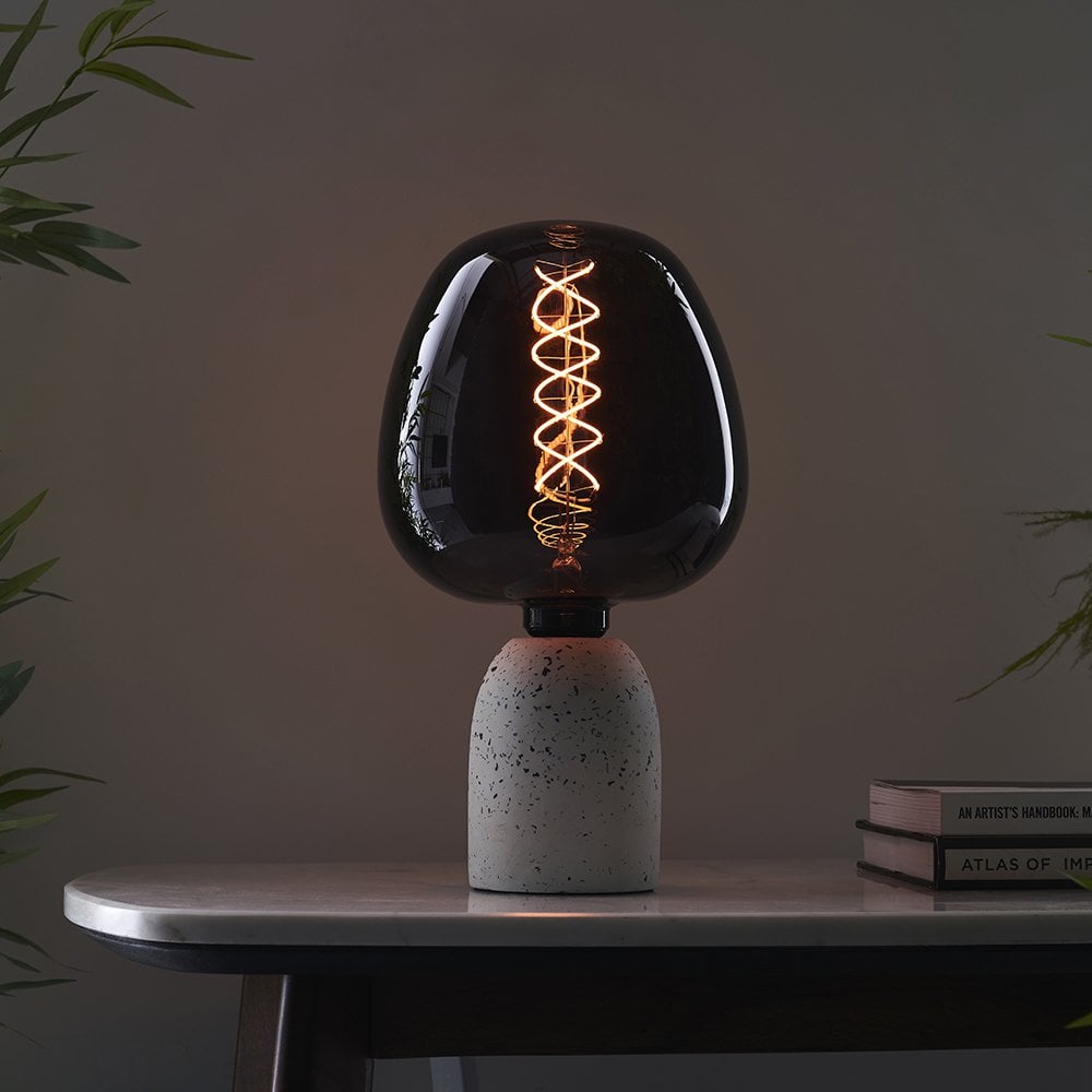 Helix E27 Filament Bulb in Smoked Tinted Glass