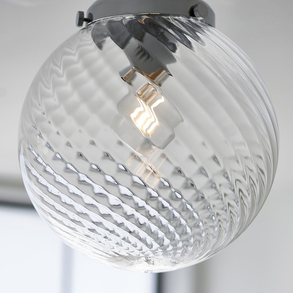 Milston Flush Light in Chrome