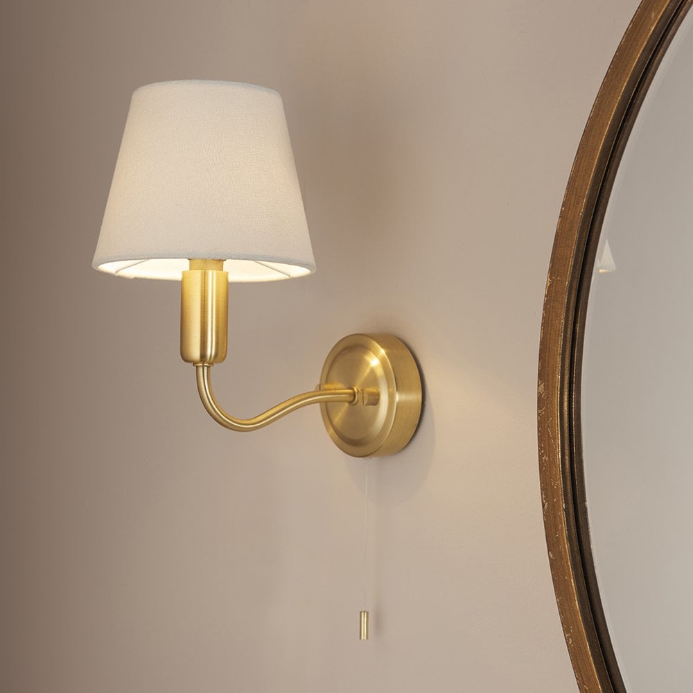 Conway Wall Lamp in Satin Brass