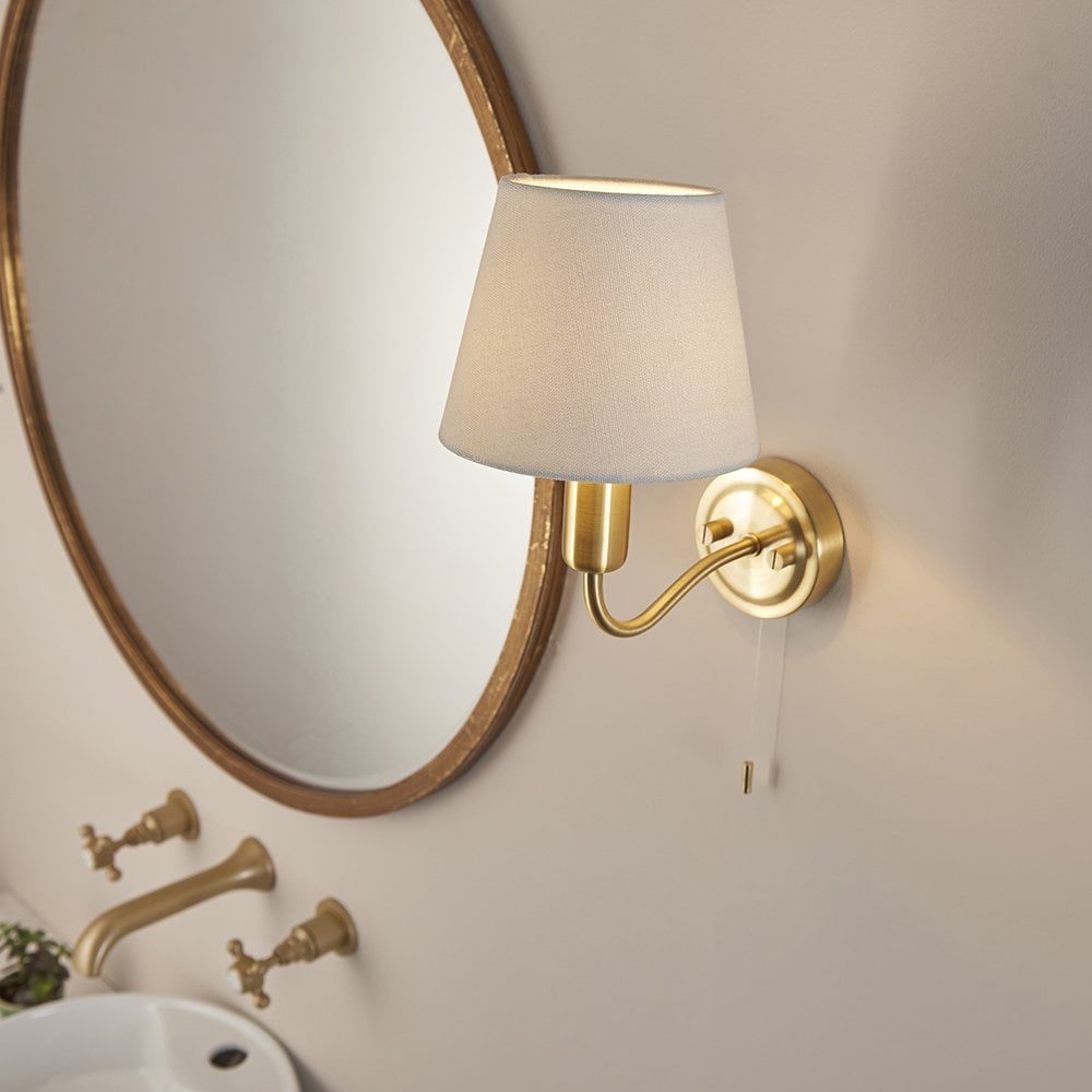 Conway Wall Lamp in Satin Brass