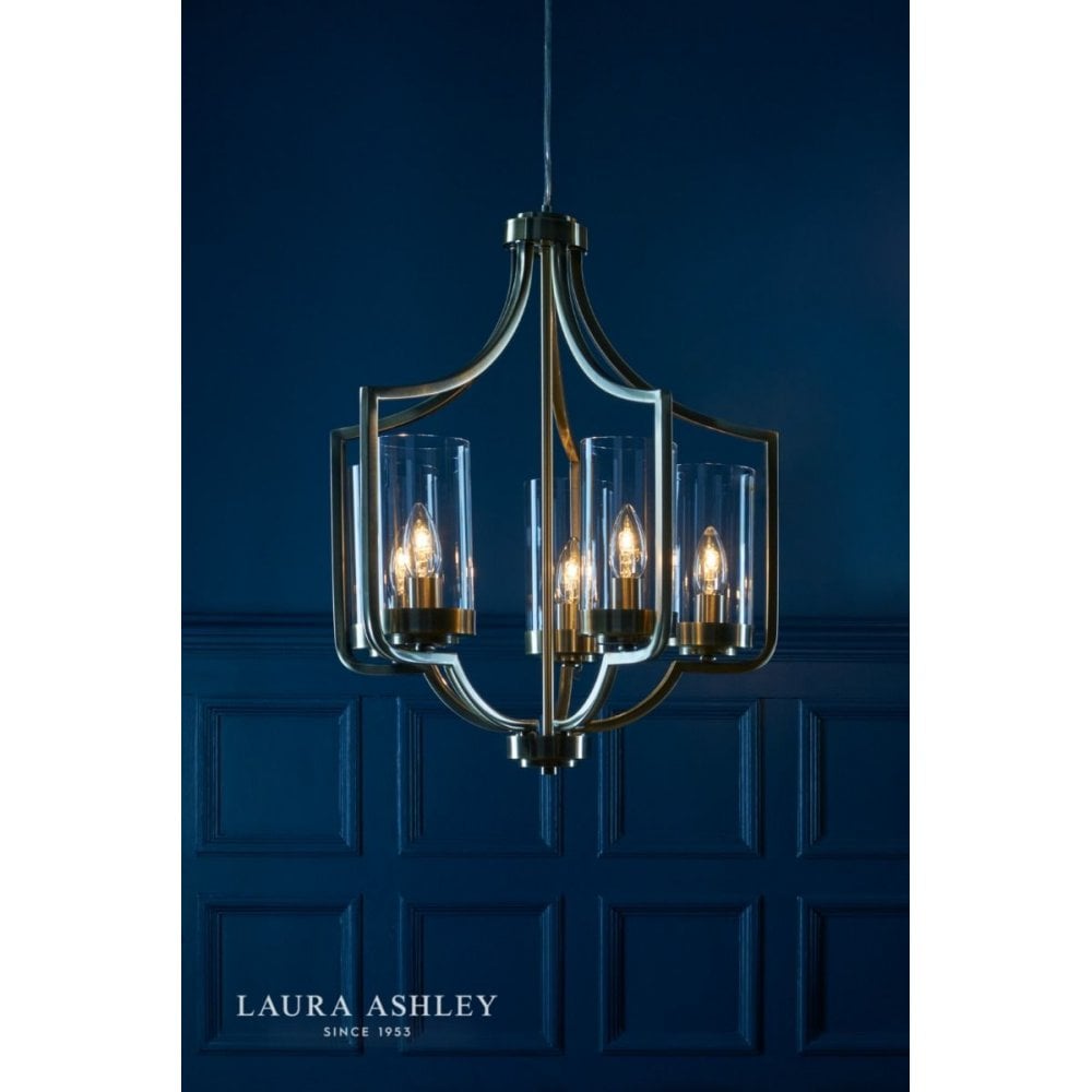 Laura Ashley Joseph 5 Light Antique Brass