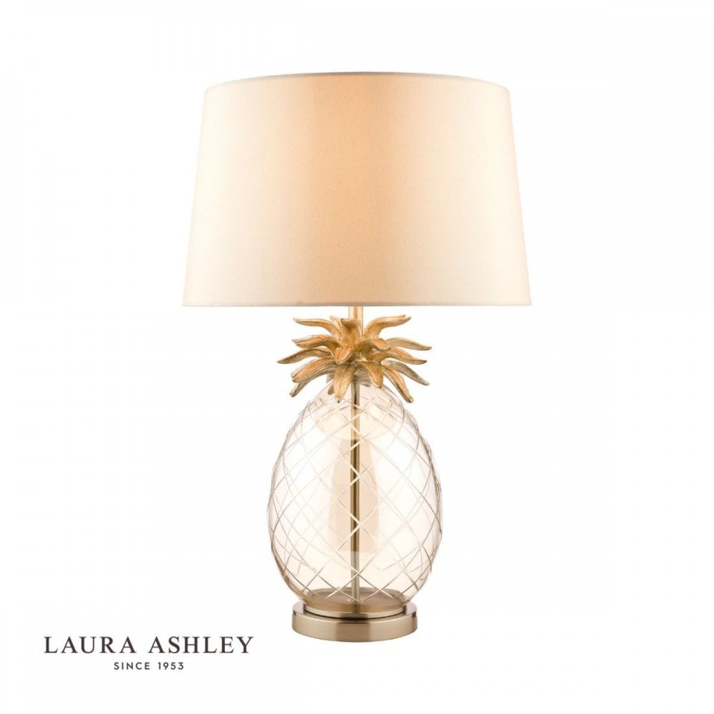 Pineapple Champagne Glass Table Lamp C/W Shade