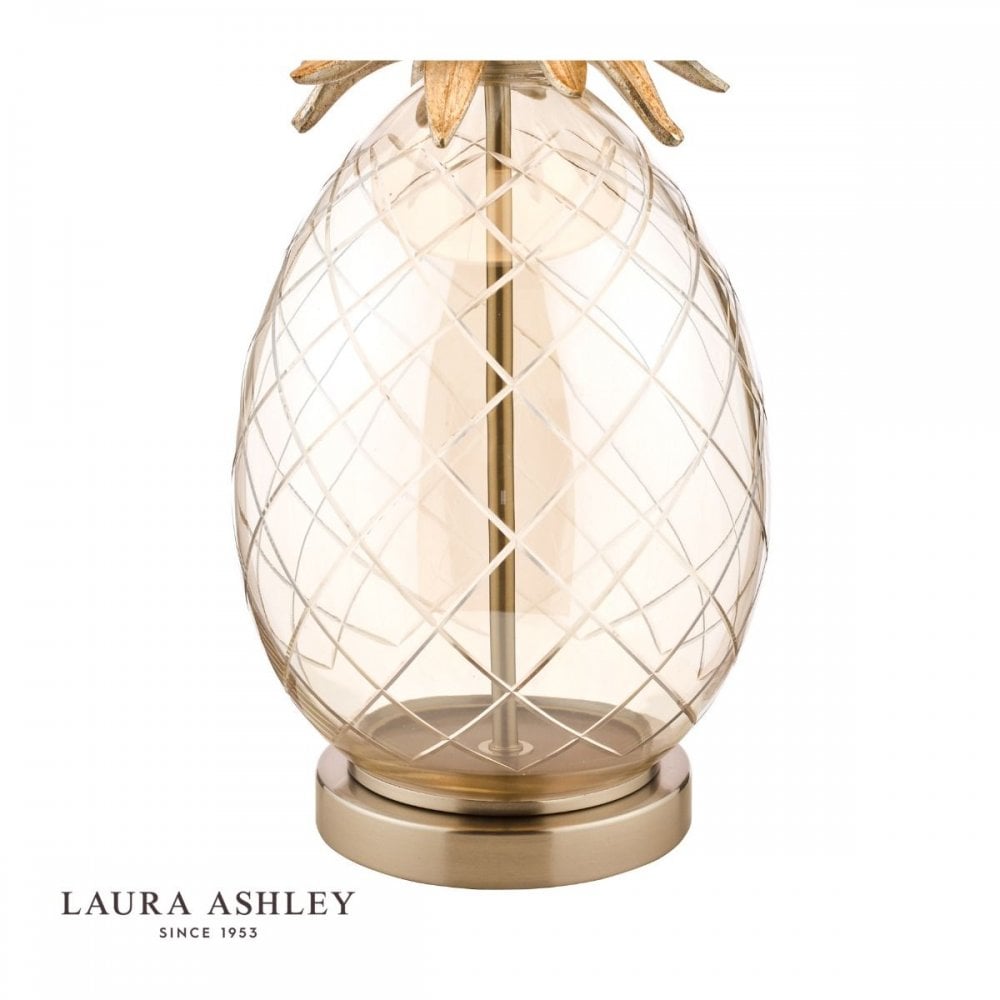 Pineapple Champagne Glass Table Lamp C/W Shade