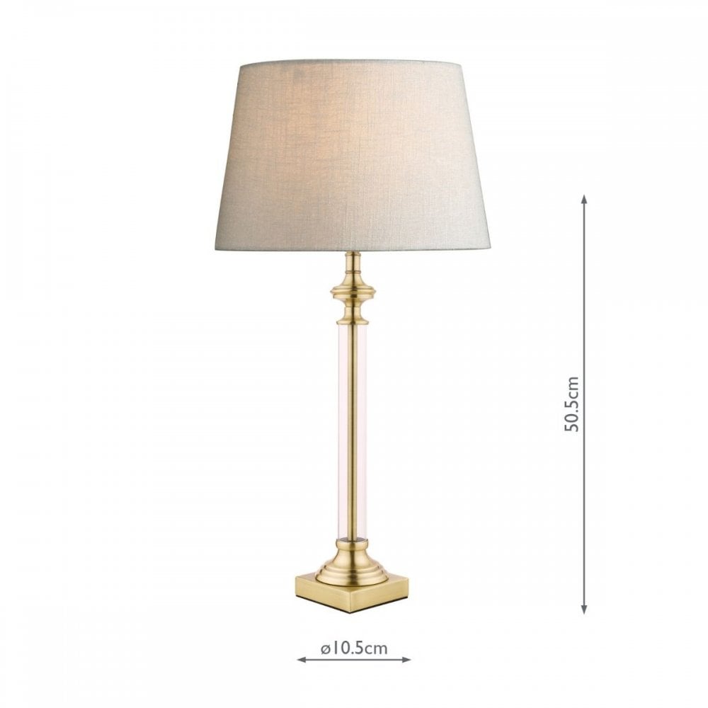 Winston Antique Brass Table Lamp Base Only